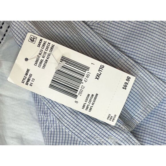 Buffalo David Bitton Saron Western‎ Blue Check Button Up Shirt sz XXL NWT - Picture 13 of 14